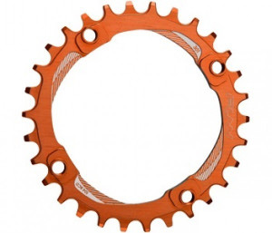 Foaie angrenaj Funn Solo alu 7075 32T BCD 104mm portocalie