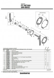 Foaie Shimano FC-MT500 30T-AN