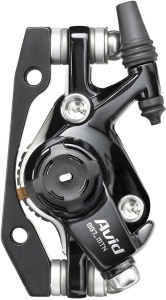 Frână disc mecanică MTB Avid BB7S, negru anodizat, cu rotor și adaptor 160 mm