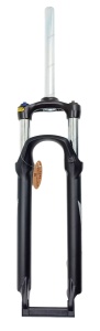 Furca cu suspensie, ZOOM Vaxa 30S-595AMS, arc, roata 29 (622), ahead, gat conic (tapered 1-1/8 / 1.5), cursa 100mm, Lock-Out, frana disc PM, negru mat, AM