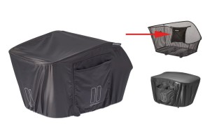 Husa ploaie pentru cos Basil size M for RW baskets, Icon, Bold black