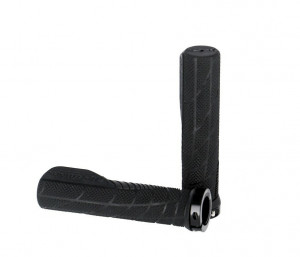 Mansoane handlebar Herrmans Shark Lock Fin 130mm, 22mm, black, pair