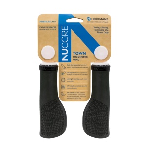 Mansoane Herrmans Nucore Town Peak 130mm, Diametru 22mm, Negru, DD48 BL+BR