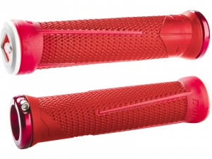 Mansoane ODI MTB AG1 Signature Lock-On 2.1 red-fire red, 135 mm red clamps
