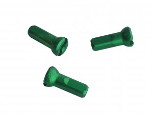 Niplu spita Sapim aluminiu 12mm verde