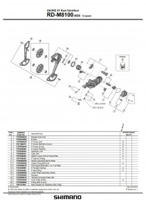 Opritor protectie Shimano RD-M8100