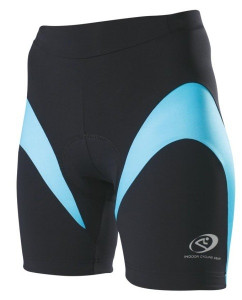 Pantaloni scurti Shimano indoor femei negru/albastru