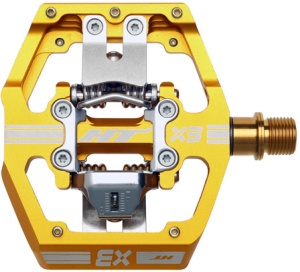 Pedale HT Components HT-X3, Clipless, Enduro, Downhill, E-MTB, Galben
