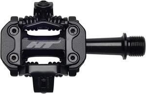 Pedale HT Components M2, Clipless, CNC Prelucrate, Cleme X1E/X1 Incluse, 305G,Negru