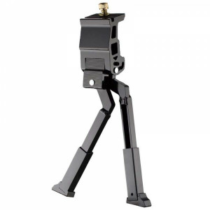 Picior sprijin Ostand CD-130A, dublu/pliabil, prindere mijloc pentru biciclete 24"-28" negru