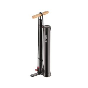 Pompă de podea Lezyne Pressure Over Drive, Tubeless, 220 psi, Negru Lucios