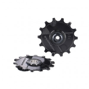 Pulley-set TOKEN MTB Skinny Fat black, f. Sram & Shimano 12s MTB RDs