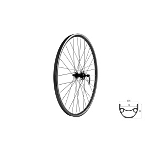 Roata fata KLS DRAFT DSC 23, 27,5" F, 32h, Negru