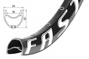 Roata spate Remerx Fast Disc 559x18 dubla, simplu capsata, neagra, spite Sapim zinc, butuc alu Quando TD6R, pentru pinioane pe filet, disc, negru
