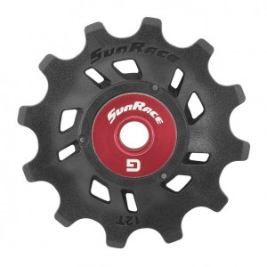 Rotita schimbator spate plastic pe rulmenti Sunrace SP855 12T ptr. Sram neagra