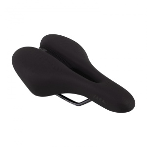 Șa Force Zara Tourist Lady, 260 x 155 mm, șine oțel, negru mat/lucios