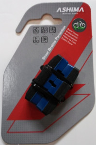 Saboti Ashima AP50CV-P-MH-EA, pentru franele pe janta Magura HS33, pentru E-Bike, albastri