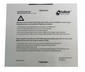 Scratch prot.foil set Tubus transparent