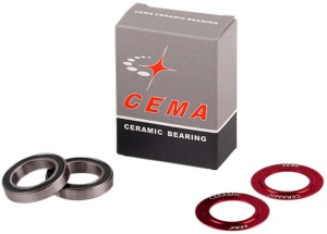 Set rulmenți CEMA Replacement, ceramică, roșu, 30 mm