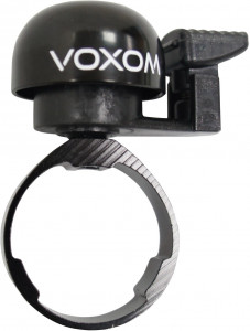 Sonerie bicicleta Voxom KL3 aluminiu, negru