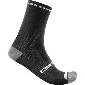 Sosete Castelli Rosso Corsa Pro 15 negre