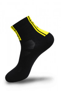 Sosete FLR Elite 9 cm negru/galben