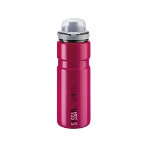 Suport Bidon Elite Syssa Race 750ml, Rubiniu Rosu, Otel Inoxidabil