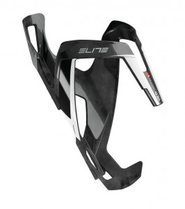 Suport bidon Elite Vico carbon CARBON, negru lucios/alb