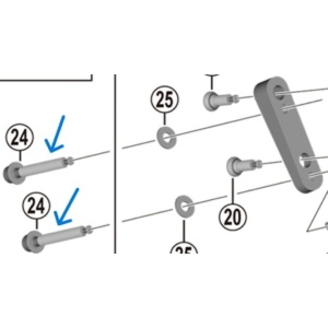 Surub Fixare Etrier SHIMANO Tip C Br-r9170 Prindere Spate De 25mm