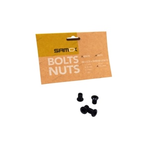 Surub foaie angrenaj Samox M8x0.75x8L, otel, negru (1set 4pcs) AM
