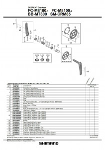 Suruburi de fixare FC-M8100(4 sets)