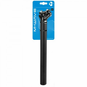 Tige De Selle M-Wave Aluminium Noir 27,2 X 350 Mm – Modèle Brevet 2 Vis – Neuf
