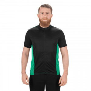 Tricou ciclism Square Performance S/s verde/negru