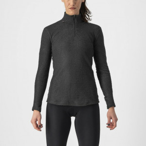 Tricou cu maneca lunga Castelli Cold Days W 2nd Layer Negru