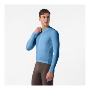 Tricou Cu Maneca Lunga Castelli Espresso Thermo 2, Albastru Metalic