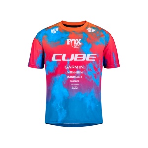Tricou Cube MTB Jersey Rookie X Actionteam S/S Negru/Albastru