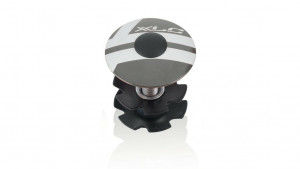 XLC A-head plug AP-S01 1 1/8", alum., titanium coloured