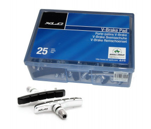 XLC Cartridge V-brake shoes OEM packaging 25 pairs 72mm, RRP per set