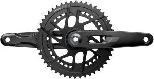 Angrenaj pedalier SRAM Rival E1, complet cu brate si foi 46-33T, 160 mm, X-Range, DUB, 12 viteze, aluminiu, negru