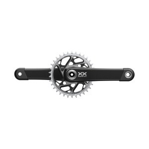 Angrenaj pedalier SRAM XX SL Eagle T-Type, brat 175 mm, Q-Factor 168 mm, foaie 34T, DUB, 1x, carbon, 12 viteze