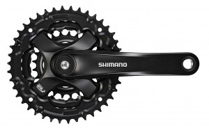 Angrenaj Shimano Tourney FC-TY501 42x34x24T 175mm 6/7/8V fara CG negru