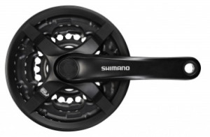 Angrenaj Shimano Tourney FC-TY501 48x38x28T brat 175mm 6/7/8V CG negru