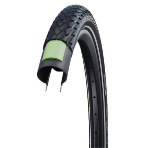 Anvelopa SCHWALBE Green Marathon HS620, 26x1.50", 40-559, TSkin GG PerfL Addix Eco, Negru
