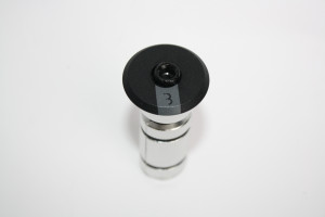 BBB Capac si floare cuvetarie PowerHead negru mat aluminu 1.1/8"