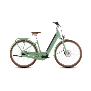 Bicicleta Electrica Cube ARUBA HYBRID 600 EASY ENTRY, Cactus BROWN, 2026 – 28"
