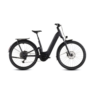 Bicicleta Electrica Cube KATHMANDU HYBRID ONE11 HPC PRO 800 EASY ENTRY, Slabgrey BLACK, 2026 – 28"