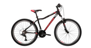Bicicleta MTB Cross Country KROSS LEA 1.0 26 SR NEGRU, Marimea XXS-33 cm