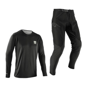 Bluza si Pantaloni LEATT Ride Kit MTB 1.0, Ghost Black