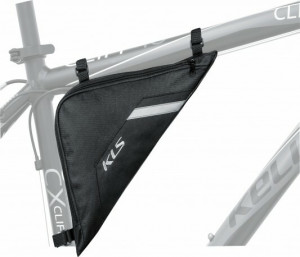 Borseta cadru Kellys Triangle Eco, large, negru