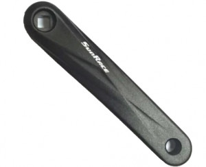 Brat angrenaj Sunrace CAM500L, stanga, alu. negru,175mm, AM